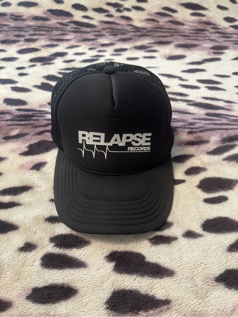 Relapse Records Black Trucker Hat